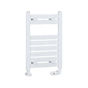 Eastbrook Staverton Gloss White Designer Towel Rail 600 x 400mm