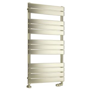 Eastbrook Staverton Tube on Tube Brushed Brass Designer Towel Rail 1200 x 600mm