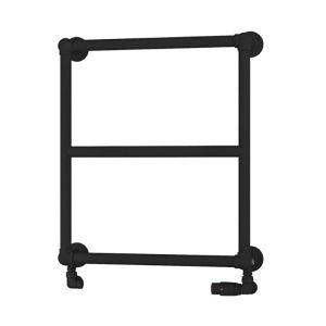 Eastbrook Stour Matt Black Traditional Towel Rail 690 x 600mm