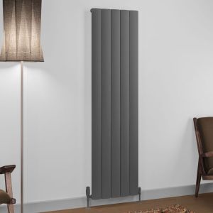 Eastbrook Tordino Matt Anthracite Aluminium Designer Radiator 1800 x 470mm