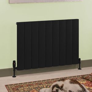 Eastbrook Tordino Matt Black Aluminium Designer Radiator 600 x 850mm