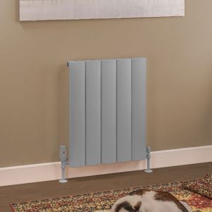 Eastbrook Tordino Matt Grey Aluminium Designer Radiator 600 x 470mm