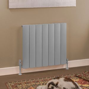 Eastbrook Tordino Matt Grey Aluminium Designer Radiator 600 x 660mm