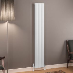 Eastbrook Tordino Matt White Aluminium Designer Radiator 1800 x 280mm