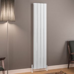 Eastbrook Tordino Matt White Aluminium Designer Radiator 1800 x 375mm