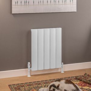 Eastbrook Tordino Matt White Aluminium Designer Radiator 600 x 470mm