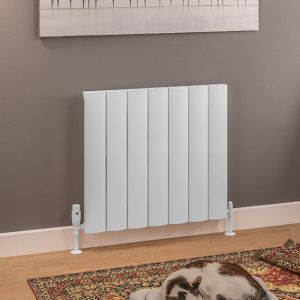 Eastbrook Tordino Matt White Aluminium Designer Radiator 600 x 660mm