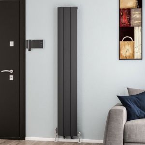 Eastbrook Trent Matt Anthracite Aluminium Designer Radiator 1800 x 280mm