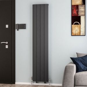 Eastbrook Trent Matt Anthracite Aluminium Designer Radiator 1800 x 375mm