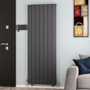 Eastbrook Trent Matt Anthracite Aluminium Designer Radiator 1800 x 660mm