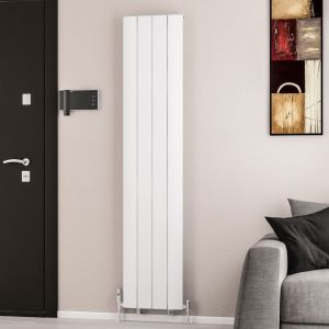 Eastbrook Trent Matt White Aluminium Designer Radiator 1800 x 375mm