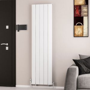 Eastbrook Trent Matt White Aluminium Designer Radiator 1800 x 470mm