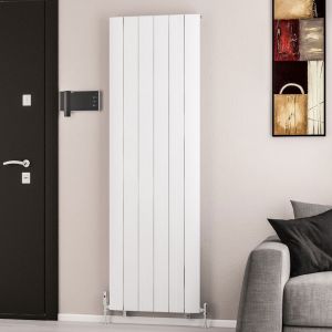 Eastbrook Trent Matt White Aluminium Designer Radiator 1800 x 565mm