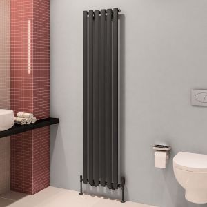 Eastbrook Tunstall Matt Anthracite Steel Designer Radiator 1800 x 420mm