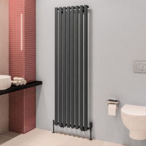 Eastbrook Tunstall Matt Anthracite Steel Designer Radiator 1800 x 560mm