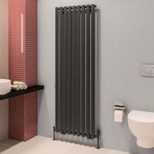 Eastbrook Tunstall Matt Anthracite Steel Designer Radiator 1800 x 630mm