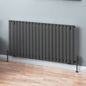 Eastbrook Tunstall Matt Anthracite Steel Designer Radiator 600 x 1179mm