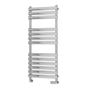 Eastbrook Tunstall Chrome Designer Towel Rail 1200 x 500mm