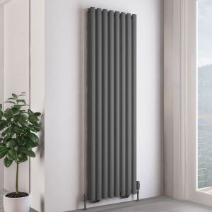 Eastbrook Tunstall Double Matt Anthracite Steel Designer Radiator 1800 x 560mm