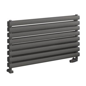 Eastbrook Tunstall Double Matt Anthracite Horizontal Designer Towel Rail 560 x 1000mm