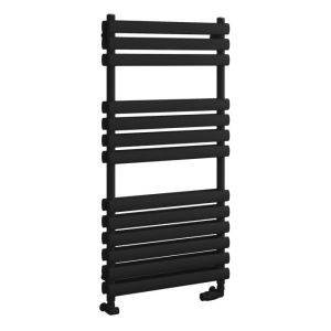 Eastbrook Tunstall Double Matt Black Designer Towel Rail 1200 x 600mm