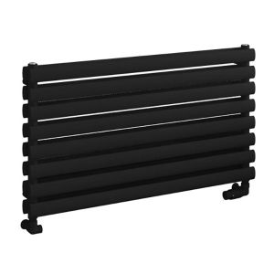 Eastbrook Tunstall Double Matt Black Horizontal Designer Towel Rail 560 x 1000mm