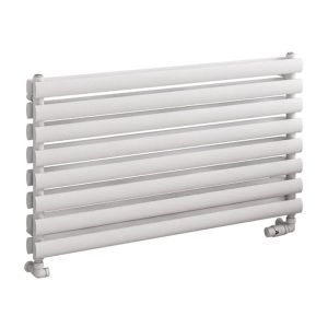 Eastbrook Tunstall Double Matt White Horizontal Designer Towel Rail 560 x 1000mm