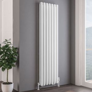 Eastbrook Tunstall Double Matt White Steel Designer Radiator 1800 x 490mm