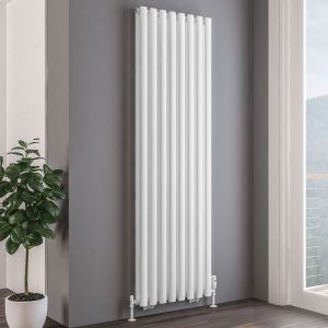 Eastbrook Tunstall Double Matt White Steel Designer Radiator 1800 x 560mm