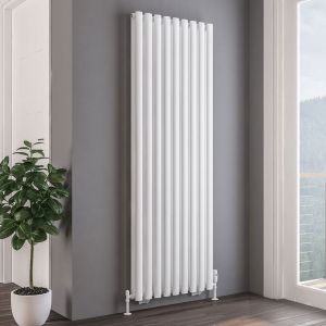 Eastbrook Tunstall Double Matt White Steel Designer Radiator 1800 x 630mm