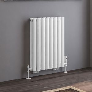 Eastbrook Tunstall Double Matt White Steel Designer Radiator 600 x 471mm