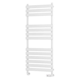 Eastbrook Tunstall Matt White Designer Towel Rail 1200 x 500mm