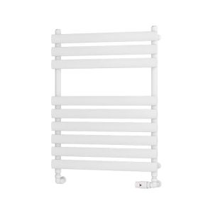 Eastbrook Tunstall Matt White Designer Towel Rail 800 x 600mm