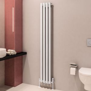 Eastbrook Tunstall Matt White Steel Designer Radiator 1800 x 280mm