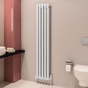 Eastbrook Tunstall Matt White Steel Designer Radiator 1800 x 350mm