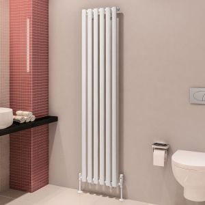 Eastbrook Tunstall Matt White Steel Designer Radiator 1800 x 420mm