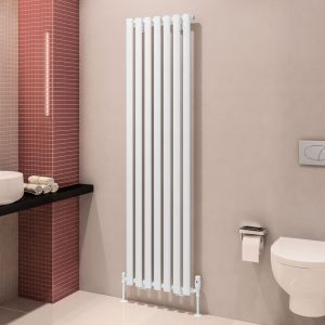 Eastbrook Tunstall Matt White Steel Designer Radiator 1800 x 490mm