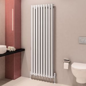 Eastbrook Tunstall Matt White Steel Designer Radiator 1800 x 630mm