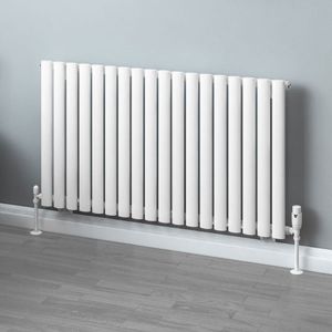 Eastbrook Tunstall Matt White Steel Designer Radiator 600 x 1061mm