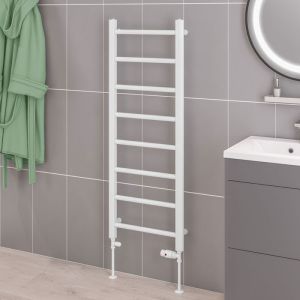 Eastbrook Tuscan Gloss White Towel Rail 1200 x 450mm