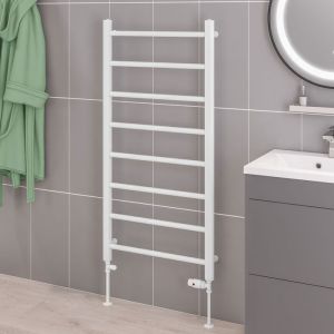 Eastbrook Tuscan Gloss White Towel Rail 1200 x 600mm