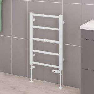 Eastbrook Tuscan Gloss White Towel Rail 650 x 450mm