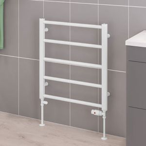 Eastbrook Tuscan Gloss White Towel Rail 650 x 600mm