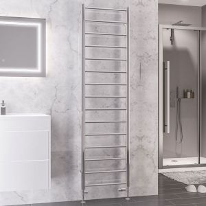 Eastbrook Tuscan Round Chrome Towel Rail 1800 x 500mm