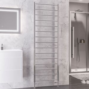 Eastbrook Tuscan Round Chrome Towel Rail 1800 x 600mm