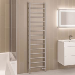 Eastbrook Tuscan Round Matt Grey Towel Rail 1800 x 500mm