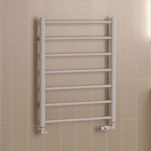 Eastbrook Tuscan Round Matt Grey Towel Rail 800 x 600mm