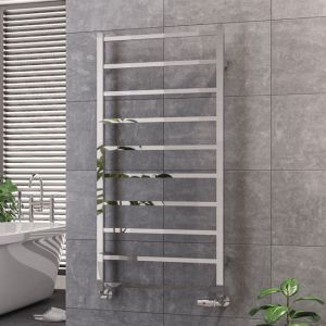 Eastbrook Tuscan Square Chrome Towel Rail 1200 x 600mm