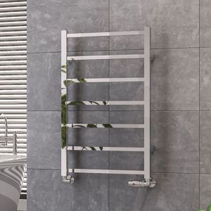 Eastbrook Tuscan Square Chrome Towel Rail 800 x 500mm