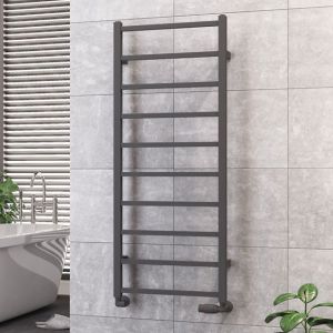 Eastbrook Tuscan Square Matt Anthracite Towel Rail 1200 x 500mm